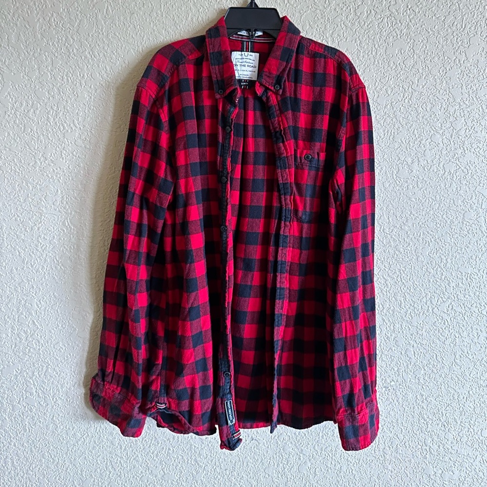 Great outdoors size XL Red Flannel Men’s Slim Fit